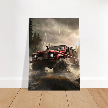 Off - Road Legend – Conquer the Wild | Wall art - Brushed Aluminum Print - 50x70 cm / 20x28″ - 