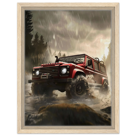 Off - Road Legend – Conquer the Wild | Wall art - Framed Canvas - 30x40 cm / 12x16″ - Wood frame