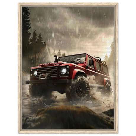 Off - Road Legend – Conquer the Wild | Wall art - Framed Canvas - 60x80 cm / 24x32″ - Wood frame