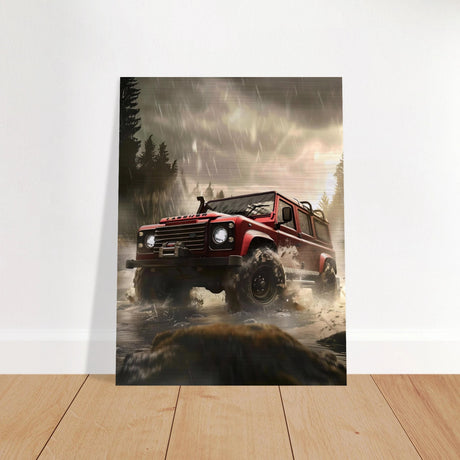 Off - Road Legend – Conquer the Wild | Wall art - Brushed Aluminum Print - 60x80 cm / 24x32″ - 