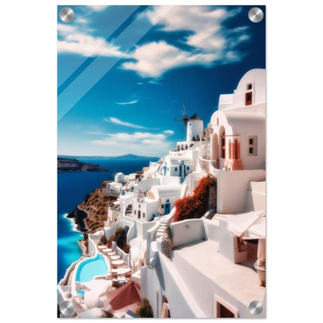 Oia, Santorini, Greece | Da Vinci City & Scenic Views wall art Print - Acrylic Print - 30x45 cm / 12x18″ - 