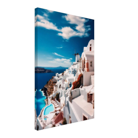Oia, Santorini, Greece | Da Vinci City & Scenic Views wall art Print - Canvas - 40x60 cm / 16x24″ - 