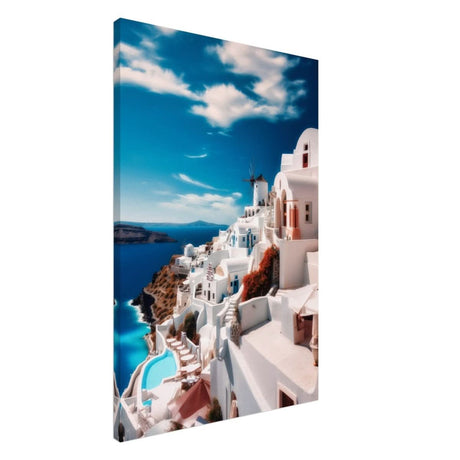 Oia, Santorini, Greece | Da Vinci City & Scenic Views wall art Print - Canvas - 60x90 cm / 24x36″ - 