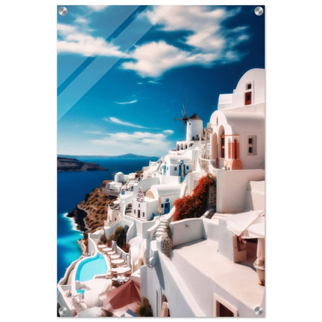 Oia, Santorini, Greece | Da Vinci City & Scenic Views wall art Print - Acrylic Print - 50x75 cm / 20x30″ - 