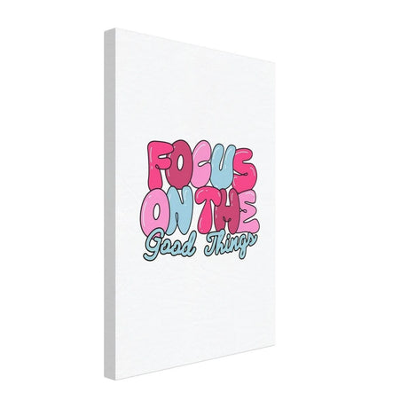 Optimistic Focus: Good Vibes Only | motivational art print - 30x45 cm / 12x18″ - Canvas - 