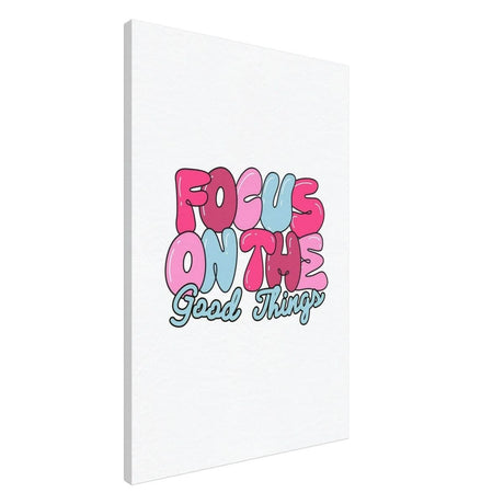 Optimistic Focus: Good Vibes Only | motivational art print - 60x90 cm / 24x36″ - Canvas - 