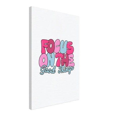 Optimistic Focus: Good Vibes Only | motivational art print - 40x60 cm / 16x24″ - Canvas - 