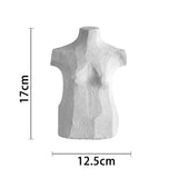 Original plaster sculpture of human body - Body grey - 
