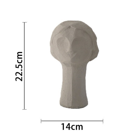 Original plaster sculpture of human body - Woman camel - 