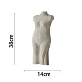 Original plaster sculpture of human body - Stand camel - 