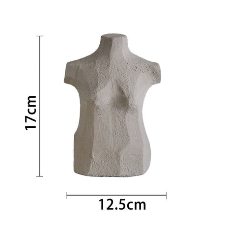 Original plaster sculpture of human body - Body camel - 