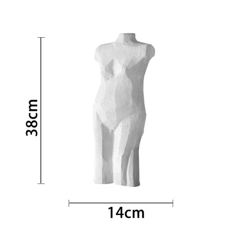 Original plaster sculpture of human body - Stand grey - 