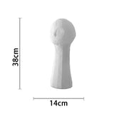 Original plaster sculpture of human body - Miss grey - 