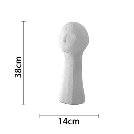 Original plaster sculpture of human body - Miss grey - 