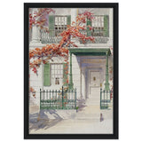 Ornamental Iron (c. 1936) by Gilbert Sackerman | Vintage Art wall art print - Framed Canvas - 40x60 cm / 16x24″ - Black frame