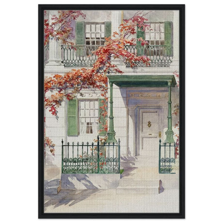 Ornamental Iron (c. 1936) by Gilbert Sackerman | Vintage Art wall art print - Framed Canvas - 60x90 cm / 24x36″ - Black frame