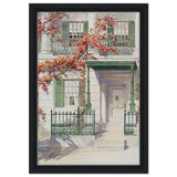 Ornamental Iron (c. 1936) by Gilbert Sackerman | Vintage Art wall art print - Framed Canvas - 30x45 cm / 12x18″ - Black frame