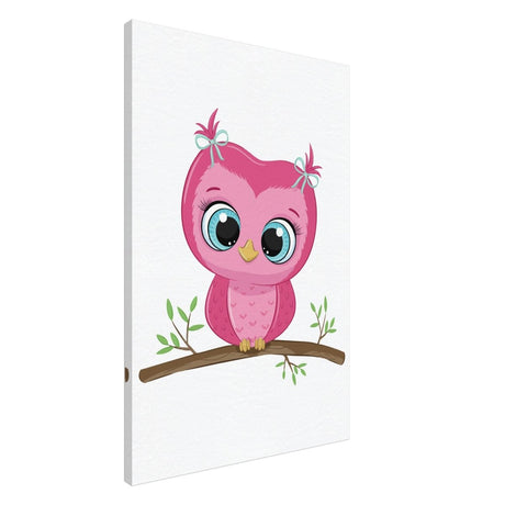 Owl You Need is Love | Kids Room Canvas Wall Art Print – Immersive Nursery Decor with Enhanced Texture - 60x90 cm / 24x36″ - Design Option 2 - 