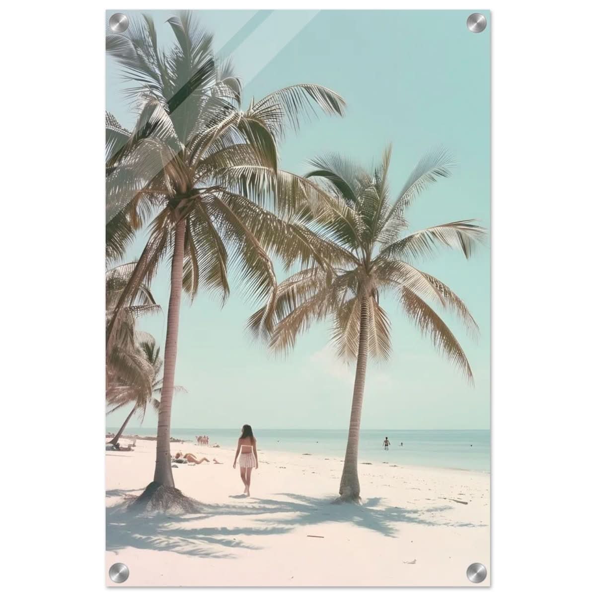 Palm Breeze Retreat | Wall art Print - 40x60 cm / 16x24″ - Acrylic Print - 