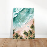 Palm - Studded Shoreline | Contemporary Coastal Art | Wall art Print - Aluminum Print - 70x100 cm / 28x40″ - 