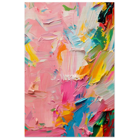Pastel Explosion | Modern Abstract Art | wall art print - Wood Prints - 60x90 cm / 24x36″ - 