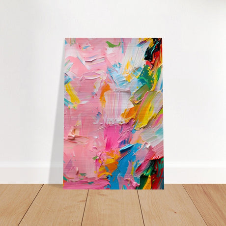 Pastel Explosion | Modern Abstract Art | wall art print - Brushed Aluminum Print - 40x60 cm / 16x24″ - 