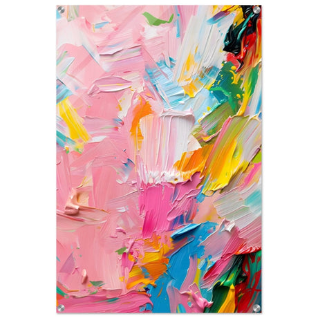 Pastel Explosion | Modern Abstract Art | wall art print - Acrylic Print - 60x90 cm / 24x36″ - 