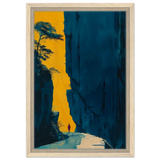 Path of Solitude – Modern Scenic Wall Art - Framed Canvas - 30x45 cm / 12x18″ - Wood frame