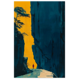 Path of Solitude – Modern Scenic Wall Art - Wood Prints - 40x60 cm / 16x24″ - 