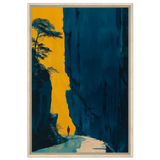 Path of Solitude – Modern Scenic Wall Art - Framed Canvas - 60x90 cm / 24x36″ - Wood frame