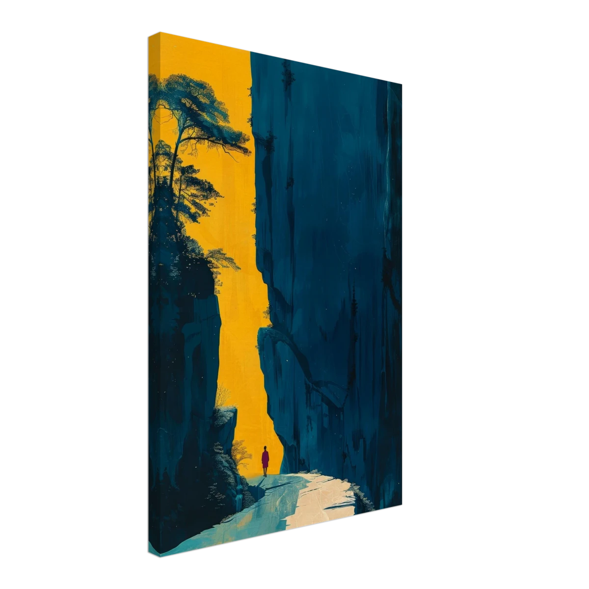 Path of Solitude – Modern Scenic Wall Art - Canvas - 40x60 cm / 16x24″ - 