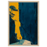 Path of Solitude – Modern Scenic Wall Art - Framed Canvas - 50x75 cm / 20x30″ - Wood frame