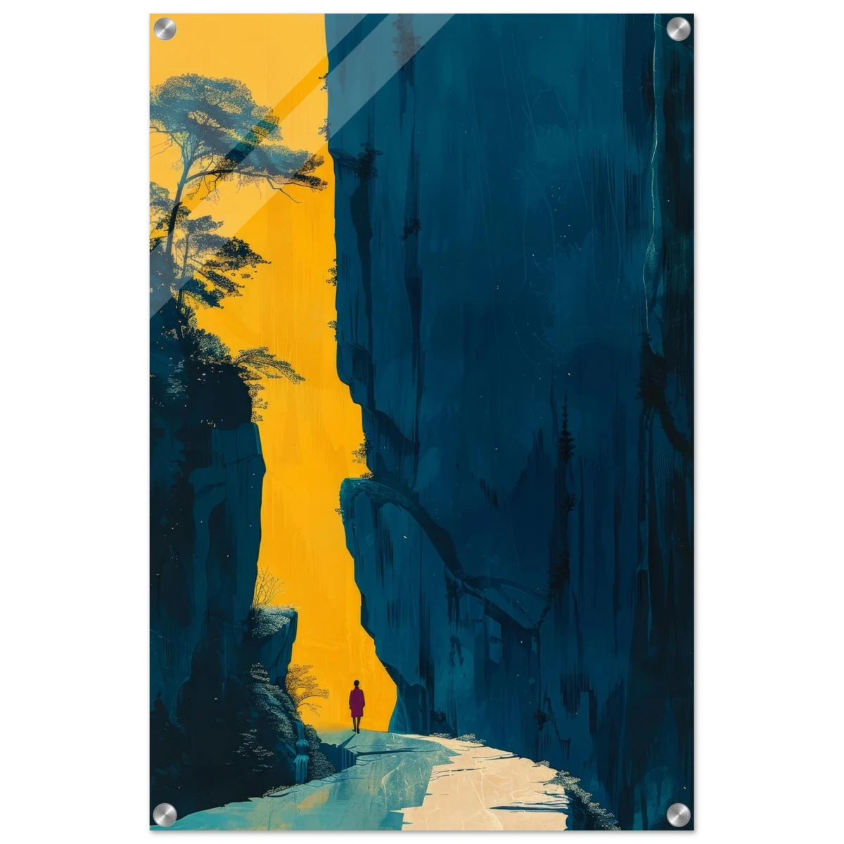Path of Solitude – Modern Scenic Wall Art - Acrylic Print - 50x75 cm / 20x30″ - 