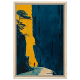 Path of Solitude – Modern Scenic Wall Art - Framed Canvas - 40x60 cm / 16x24″ - Wood frame