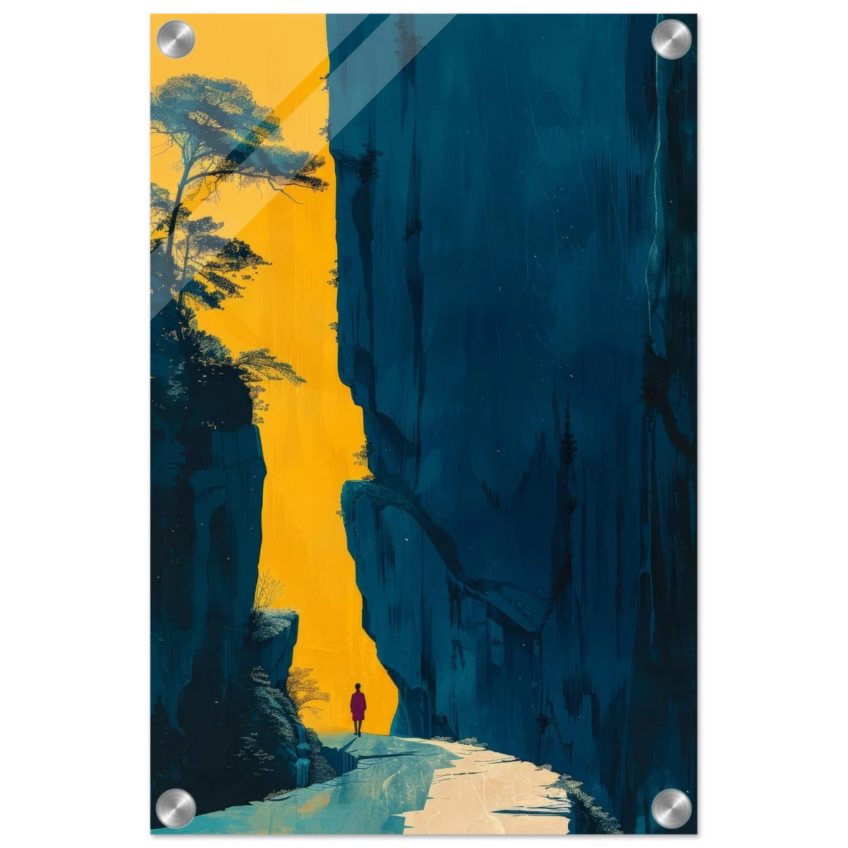 Path of Solitude – Modern Scenic Wall Art - Acrylic Print - 30x45 cm / 12x18″ - 