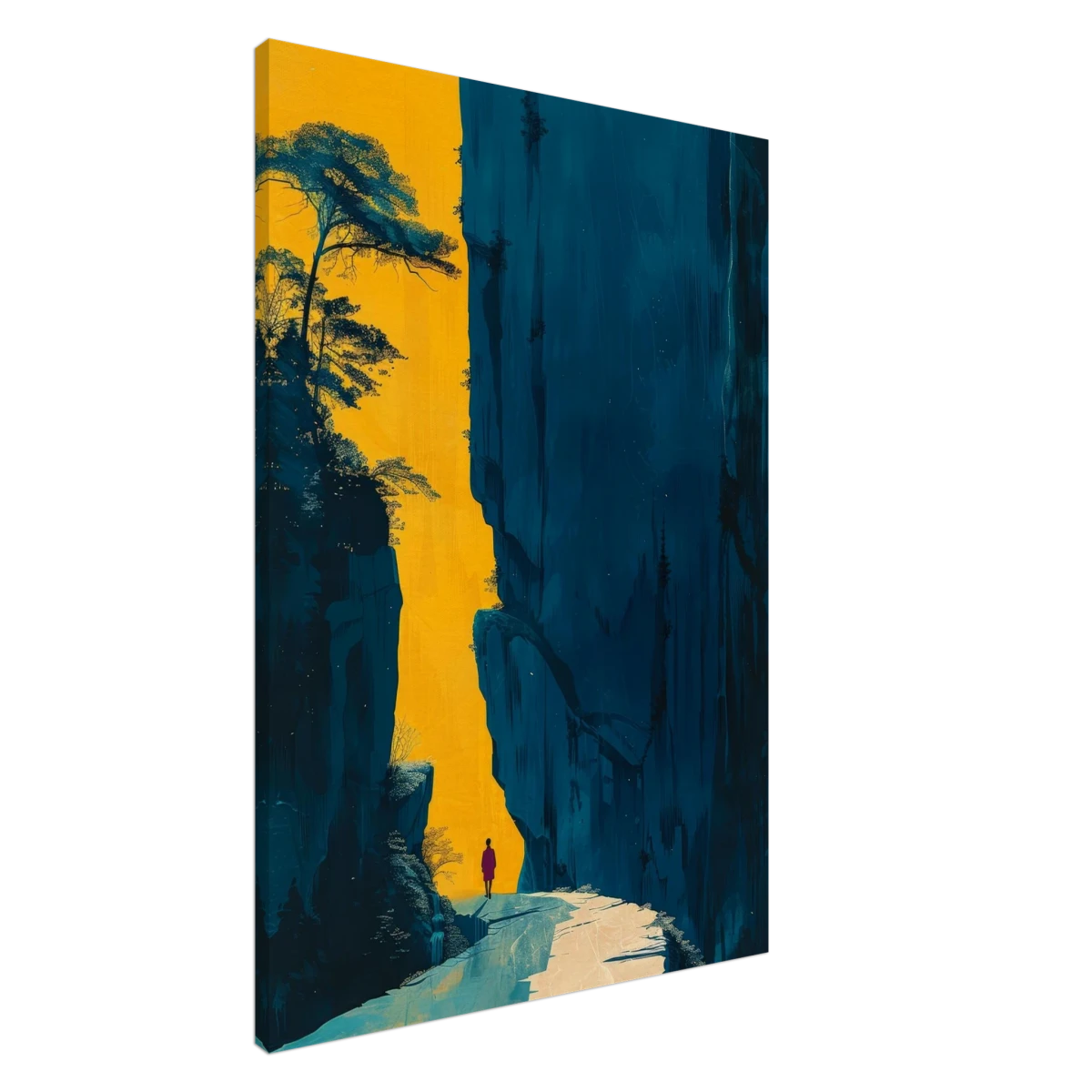 Path of Solitude – Modern Scenic Wall Art - Canvas - 70x100 cm / 28x40″ - 