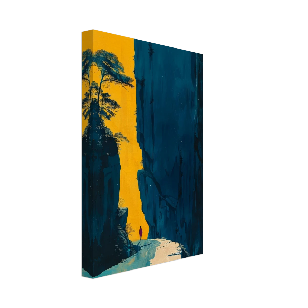 Path of Solitude – Modern Scenic Wall Art - Canvas - 20x30 cm / 8x12″ - 