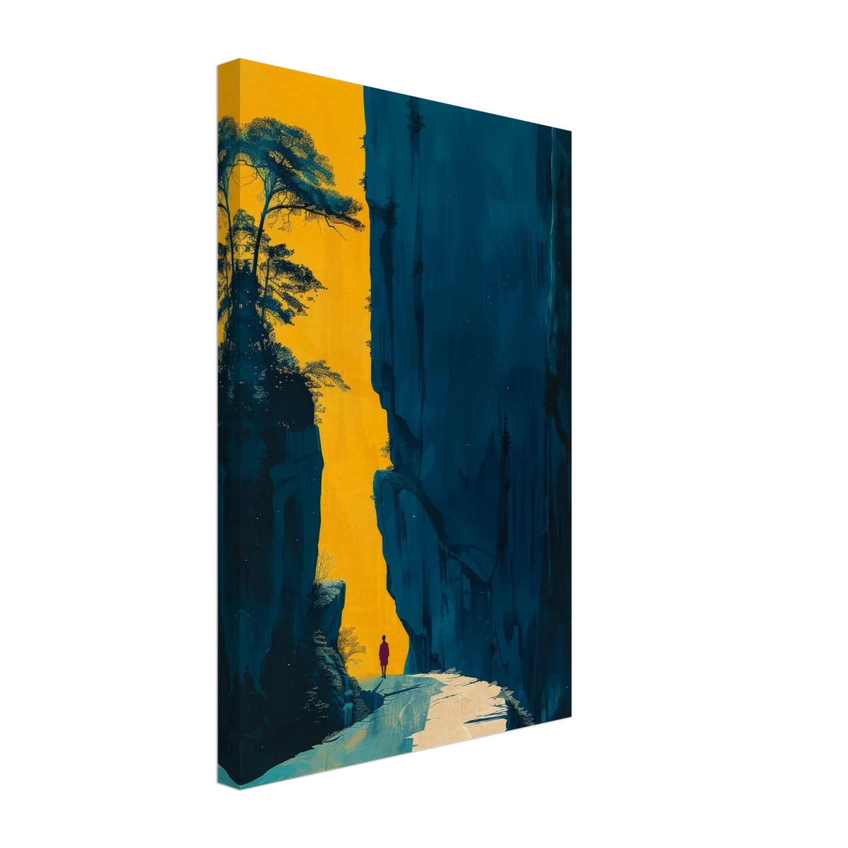 Path of Solitude – Modern Scenic Wall Art - Canvas - 30x45 cm / 12x18″ - 