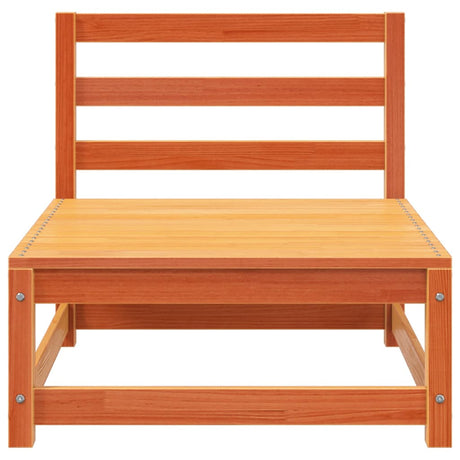 Patio Sofas Armless 2 pcs Wax Brown 27.6"x27.6"x26.4" Solid Wood Pine - 