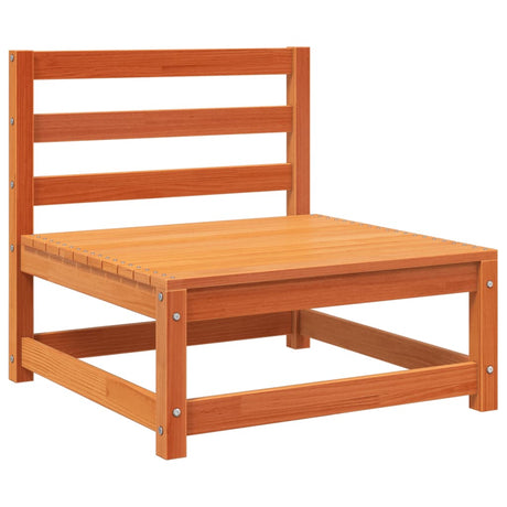 Patio Sofas Armless 2 pcs Wax Brown 27.6"x27.6"x26.4" Solid Wood Pine - 