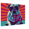 Paws & Pop – Retro Bulldog Swagger Vibes | Wall Art Print - Canvas - 70x100 cm / 28x40″ - 