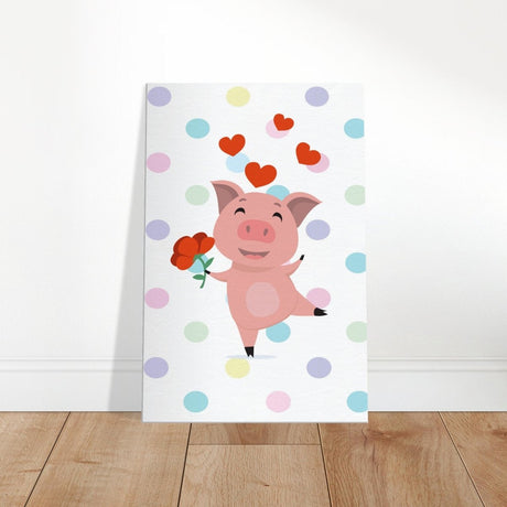 Peppa Pig | Kids Room Canvas Wall Art – Immersive Nursery Decor with Enhanced Texture - 60x90 cm / 24x36″ - Design Option 3 - 