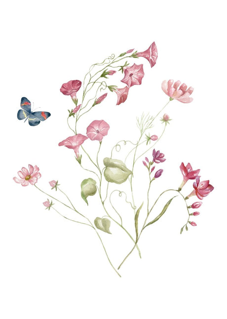 "Petal Reverie" |V03|– Soft Bloom Botanical Series | Wall Art Print | 5 Design Options - 20x30 cm / 8x12" - Design Option4 - Canvas
