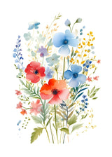 "Petal Reverie" |V03|– Soft Bloom Botanical Series | Wall Art Print | 5 Design Options - 20x30 cm / 8x12" - Design Option 1 - Canvas