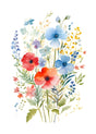 "Petal Reverie" |V03|– Soft Bloom Botanical Series | Wall Art Print | 5 Design Options - 20x30 cm / 8x12" - Design Option 1 - Canvas