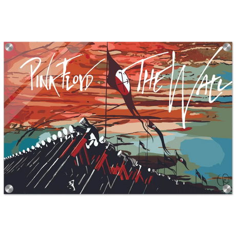 Pink Floyd – Breaking the Wall | A Tribute to Psychedelic Rock & Surrealism - 40x60 cm / 16x24″ - Acrylic Print - 