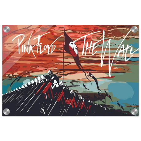 Pink Floyd – Breaking the Wall | A Tribute to Psychedelic Rock & Surrealism - 30x45 cm / 12x18″ - Acrylic Print - 