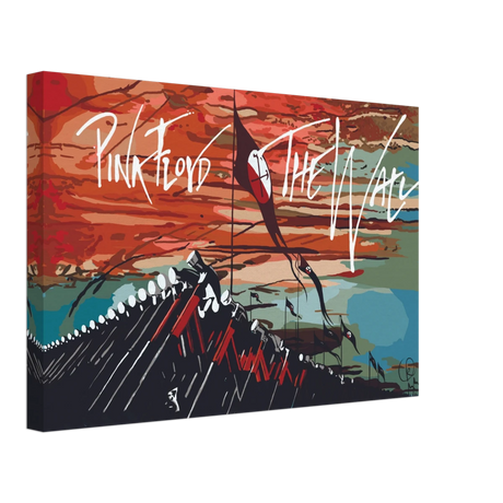 Pink Floyd – Breaking the Wall | A Tribute to Psychedelic Rock & Surrealism - 30x45 cm / 12x18″ - Canvas - 
