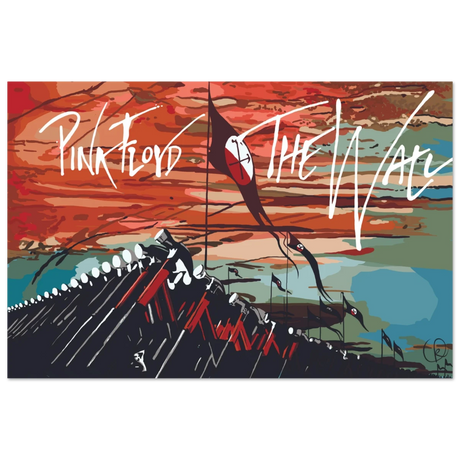 Pink Floyd – Breaking the Wall | A Tribute to Psychedelic Rock & Surrealism - 60x90 cm / 24x36″ - Aluminum Print - 