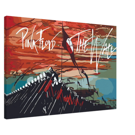 Pink Floyd – Breaking the Wall | A Tribute to Psychedelic Rock & Surrealism - 60x90 cm / 24x36″ - Canvas - 
